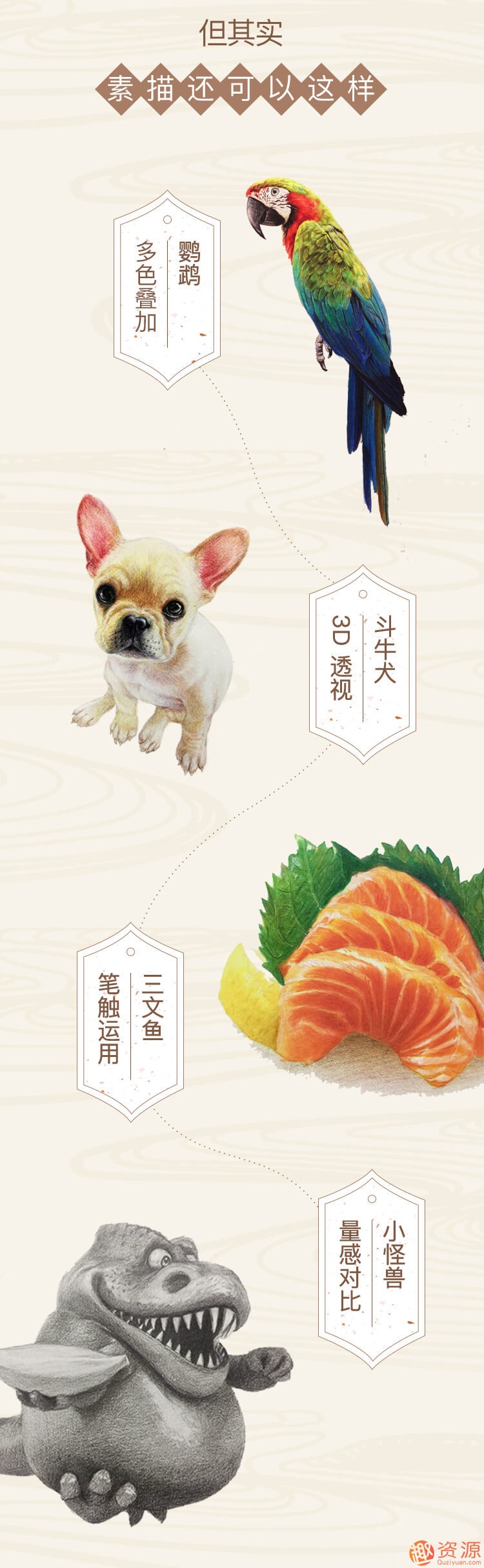 美術素描基礎教學視頻，美術素描教學視頻插圖1