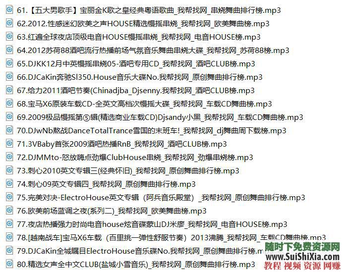 320K無損車載流行MP3音樂舞曲+MP4視頻神曲，共42G幾千首打包分享_趣資料教程資源插圖17