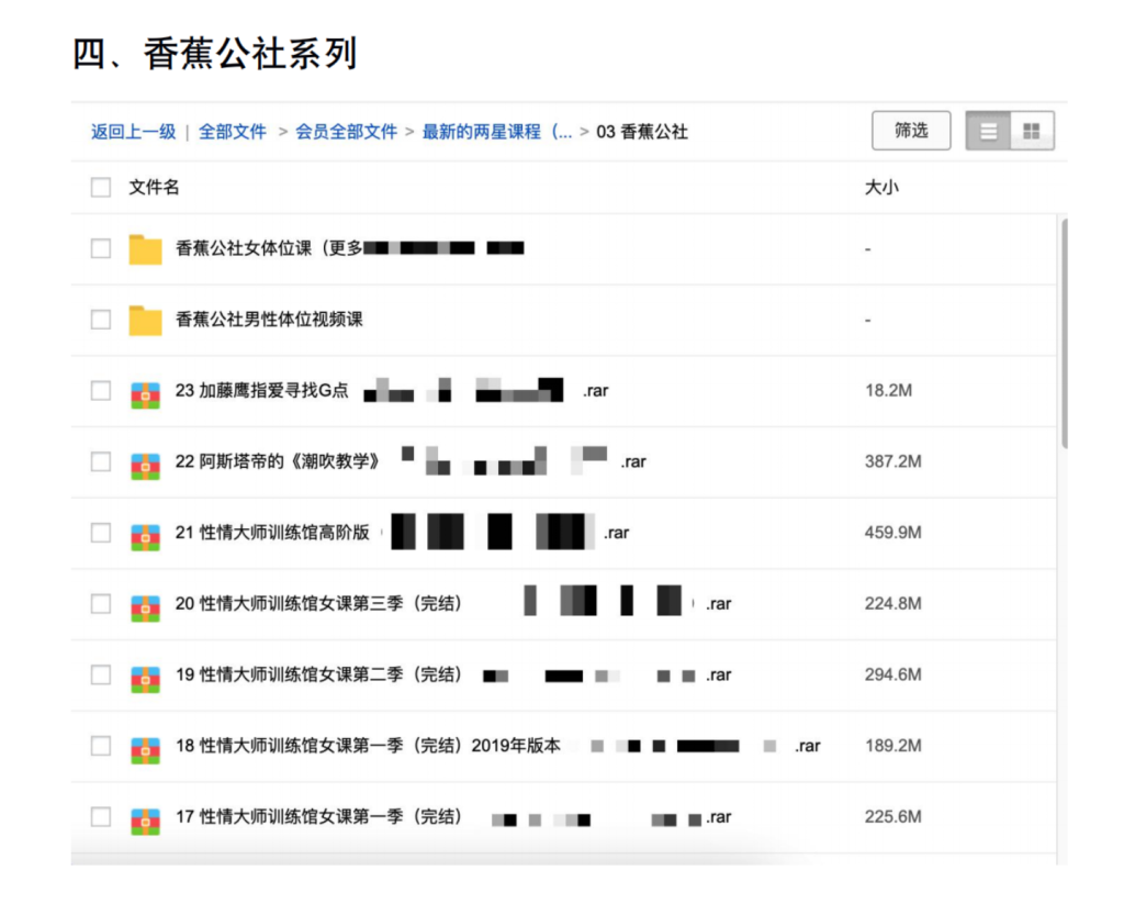 香蕉公社全套vip教程網盤資源-舌尖-體位-潮百度網盤插圖