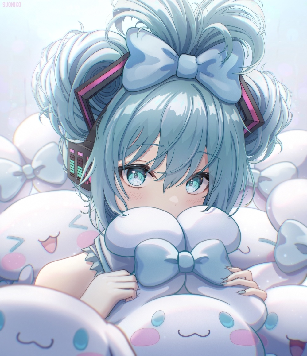 萌萌的玉桂狗初音未來組合登場，雙倍的萌萌氣息超治愈插圖11
