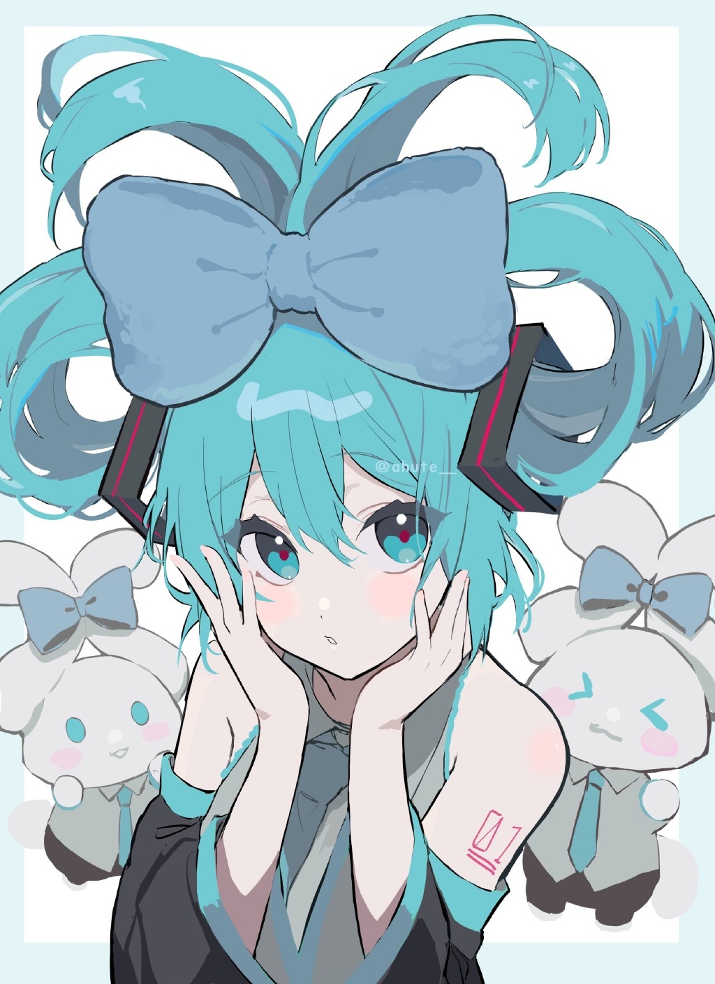 萌萌的玉桂狗初音未來組合登場，雙倍的萌萌氣息超治愈插圖16