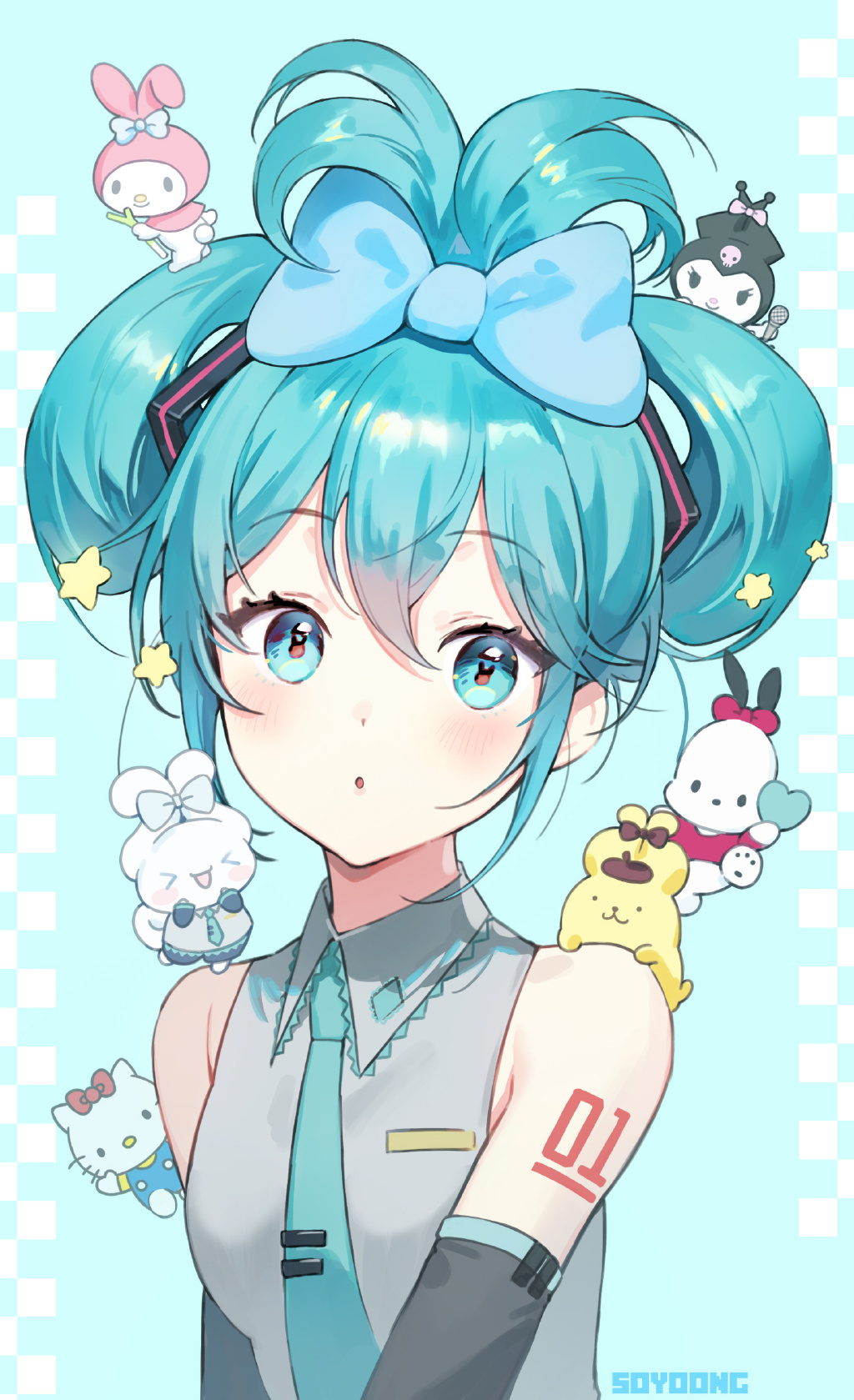 萌萌的玉桂狗初音未來組合登場，雙倍的萌萌氣息超治愈插圖19