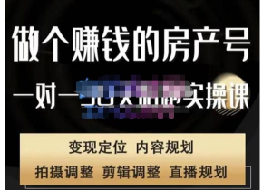 劉廣標?同城房產號線上陪跑課，拍攝、剪輯、文案、直播，做有價值房產號插圖