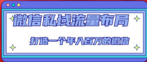 微信私域流量布局課程，打造年入百萬的微信【7節視頻課】百度網盤插圖