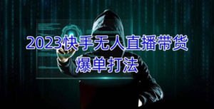2023快手無人直播帶貨爆單教程，可批量放大操作百度網盤插圖