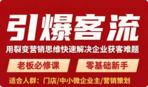 引爆客流，用裂變營銷思維快速解決企業獲客難題百度網盤插圖