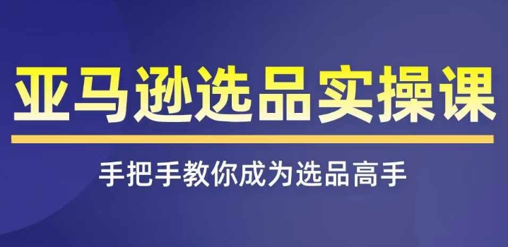 亞馬遜選品實操課程，快速掌握亞馬遜選品的技巧，覆蓋亞馬遜選品所有渠道插圖