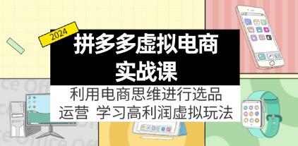 《拼多多虛擬電商實戰課》選品+運營，高利潤虛擬玩法插圖