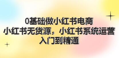 《0基礎做小紅書電商》小紅書無貨源系統運營，入門到精通插圖