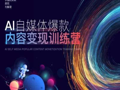 AI自媒體爆款內容變現訓練營，20%底層邏輯，60%實操方法，20%案例拆解(即學即用)插圖