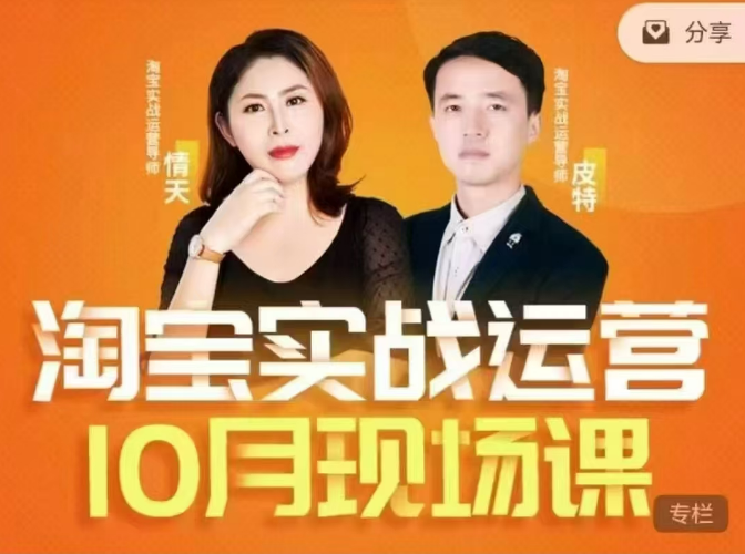 2024年10月份淘寶全套運營現場課程，淘系電商運營必學插圖
